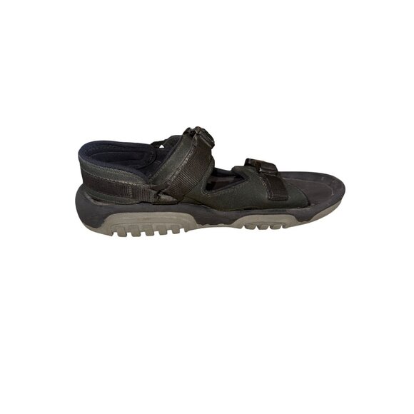 Orvis Mens Outdoor Trail Hiking Sport Water Sandals 13 Black Hook Loop Straps - Picture 7 of 9